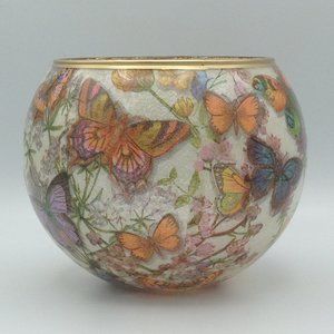 Bronze Butterfly on a 6" Bubble Bowl